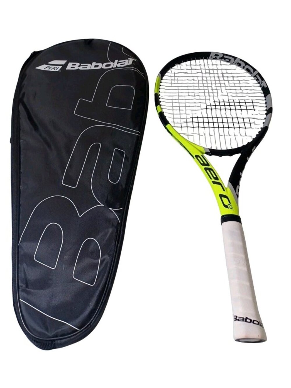 Babolat Pure Aero G STRUNG 4 3/8 Tennis Racket 102 sq 270g 9.5 oz 16 X 19 String